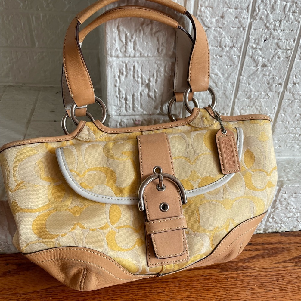 Coach Small Yellow Hobo Bag Yellow